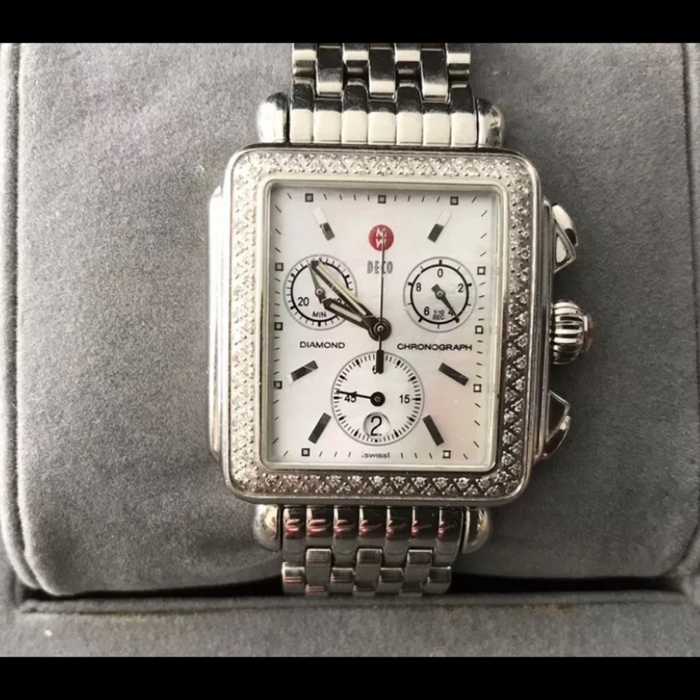 Michelle Diamond Deco watch